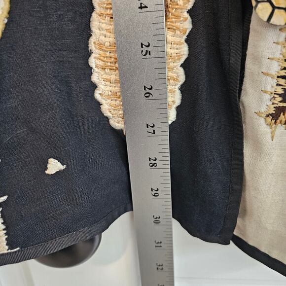 Vintage Allure Blazer Womens Size 1X Black 3D Animal Print 90s Art To Wear Boho - Picture 10 of 12